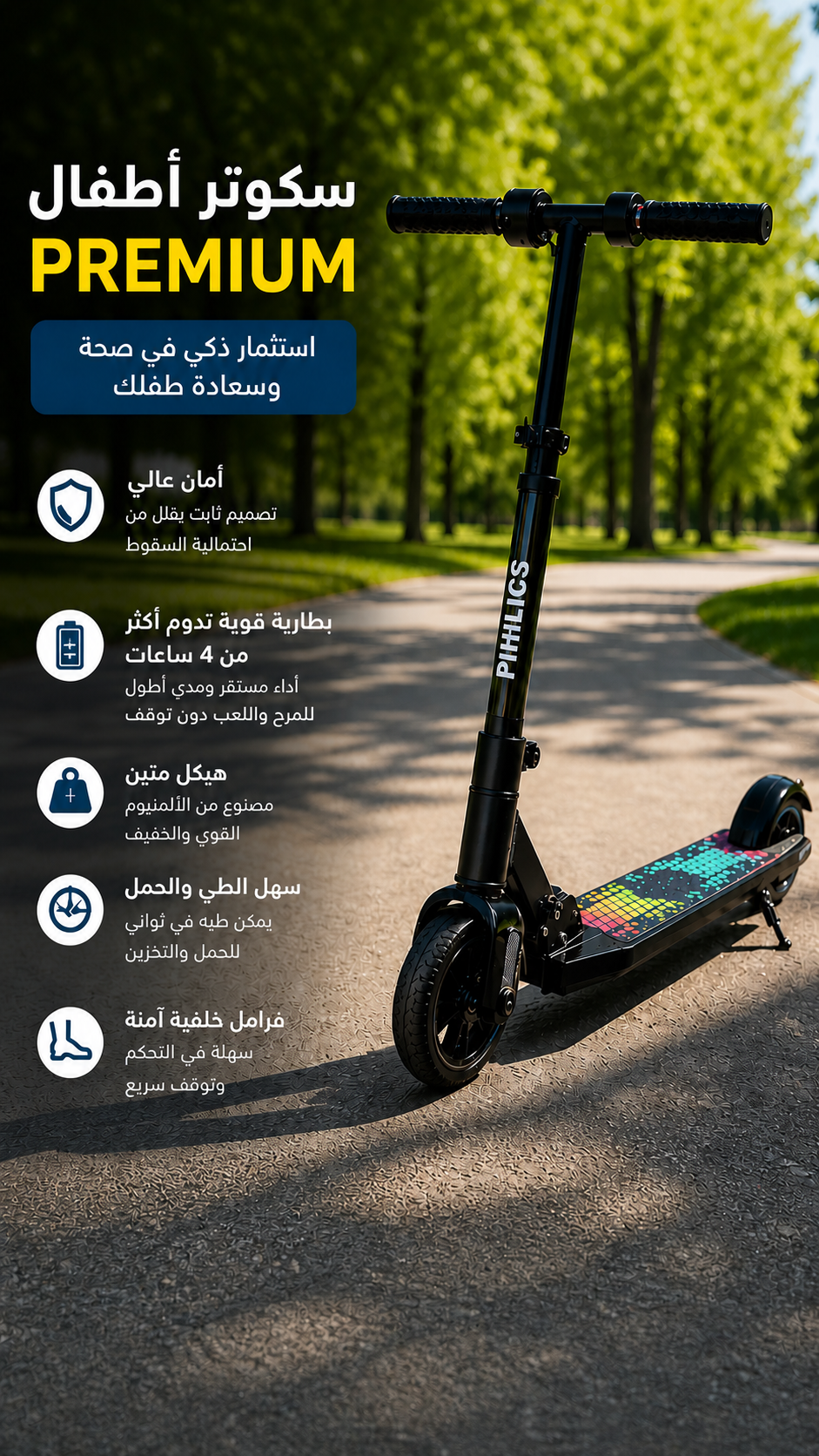 Premium سكوتر كهربائي للأطفال